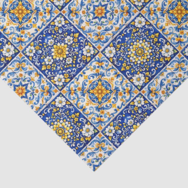 Papel De Seda Lenço Azulejo Breeze (Detalhes)