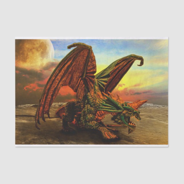 Papel De Seda lenço de monstro (Frente )