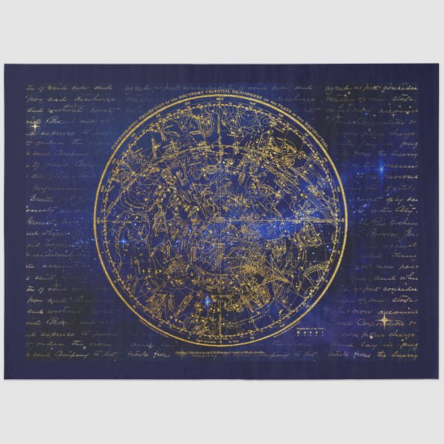 Papel De Seda lenço do hemisfério sul (Frente )