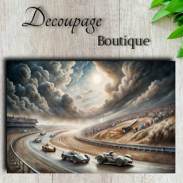 Papel De Seda Lendas da Velocidade Glória Vintage de Corrida Dec