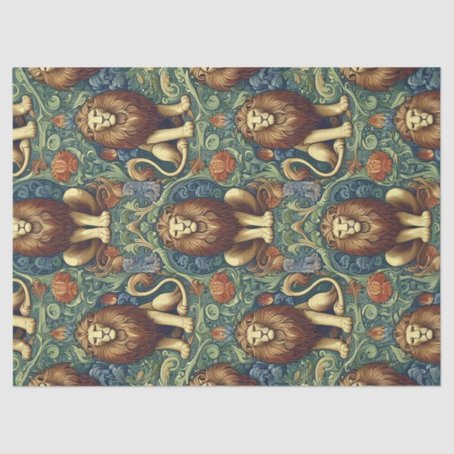 Papel De Seda Leões Vitorianos (Frente )