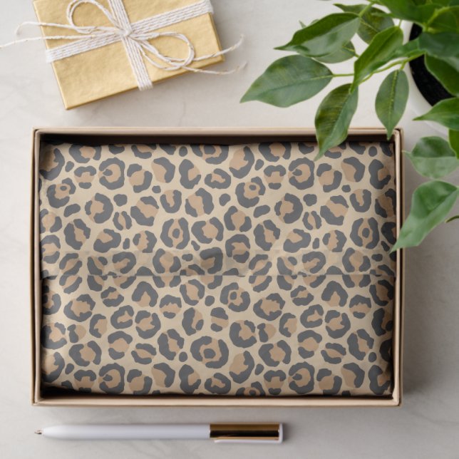 Papel De Seda Leopard / Cheetah Animal Print  (Presente)