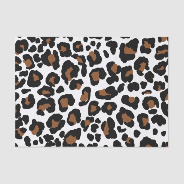 Papel De Seda Leopard Grande Impressão de Pele de Gato (Frente )