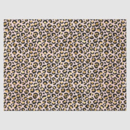 Papel De Seda Leopard Series Design 12 rosa e Dourada
