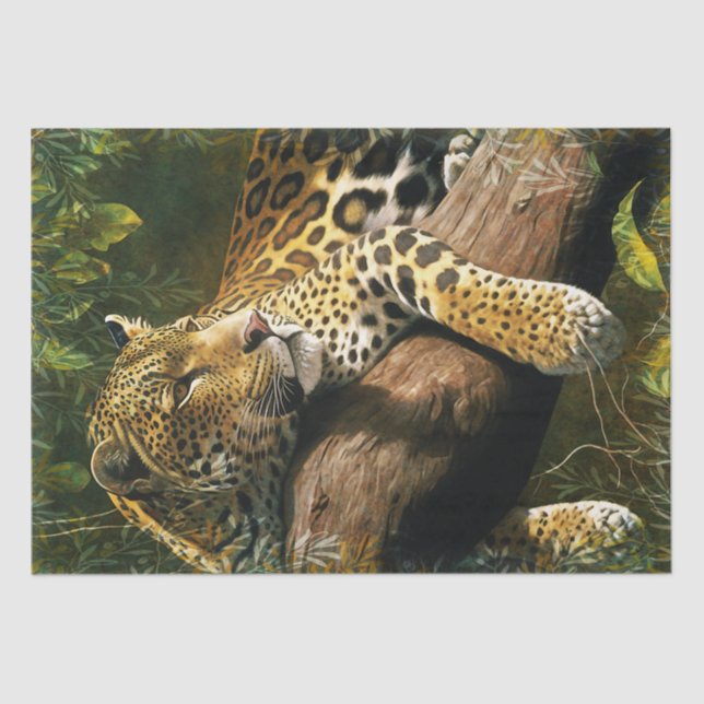 Papel De Seda Leopardo atordoante (Frente )
