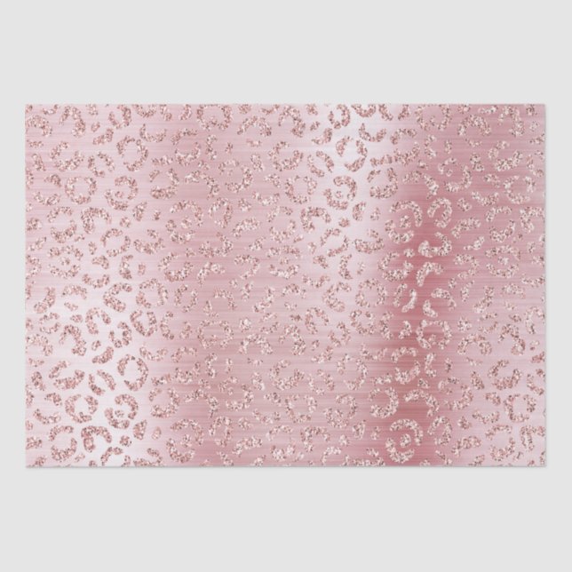Papel De Seda Leopardo-Leopardo-Glama-Rosa-Blush (Frente )