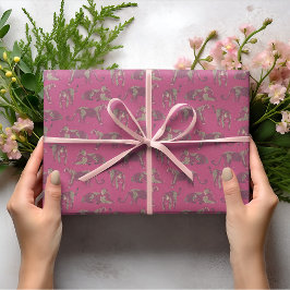 Papel De Seda Leopardo selvagem, cor-de-rosa