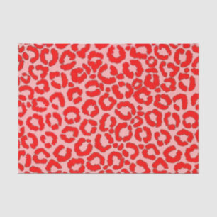 Papel De Seda Leopardo Vermelho Cor-de-rosa-rosa-preto-escuro
