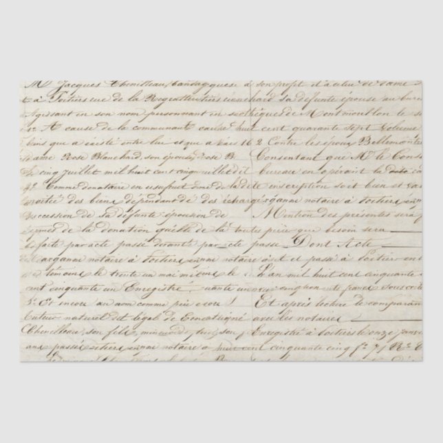 Papel De Seda Letra escrita manuscrita esguicho esguicho (Frente )