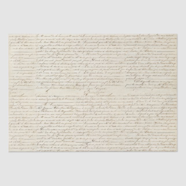 Papel De Seda Letra escrita manuscrita esguicho esguicho (Frente )