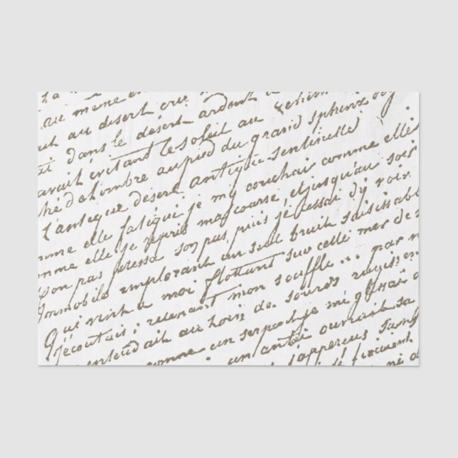 Papel De Seda Letra espanhola Dourada, com letra diagonal, (Frente )