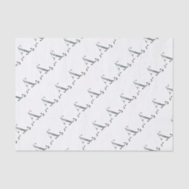 Papel De Seda Letra mágica A do design tony dos fernandes (Frente )