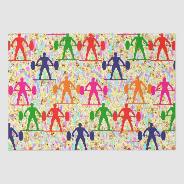 Papel De Seda Levantamento de peso (Frente )