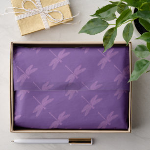 Papel De Seda Libélula Fantasia Rosa e Roxa