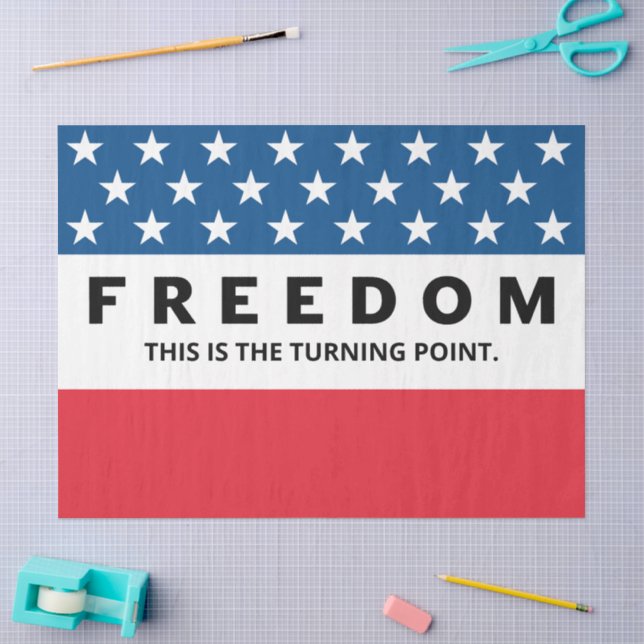 Papel De Seda Liberdade Um Patriota Verdadeiro (Arte )