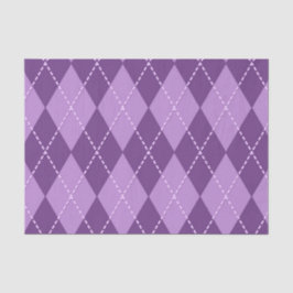 Papel De Seda Lilac Argyle (Design 12 da Série Purple)