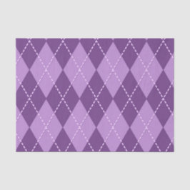 Papel De Seda Lilac Argyle (Design 12 da Série Roxa)