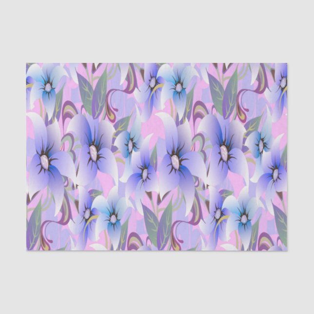 Papel De Seda Lilac Poppies (Frente )