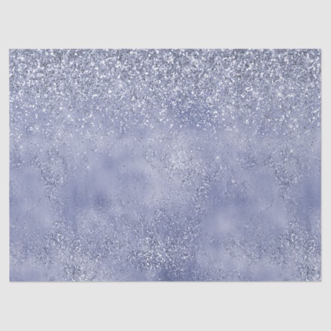 Papel De Seda Lilac Purple Glitter Glitz brilho (Frente )