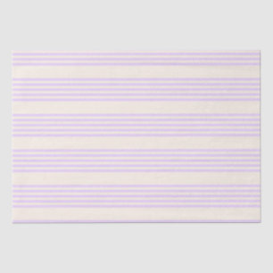 Papel De Seda Lilac púrpura e bege 5 listras