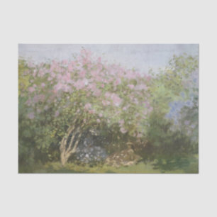 Papel De Seda Lilases no Sol por Claude Monet