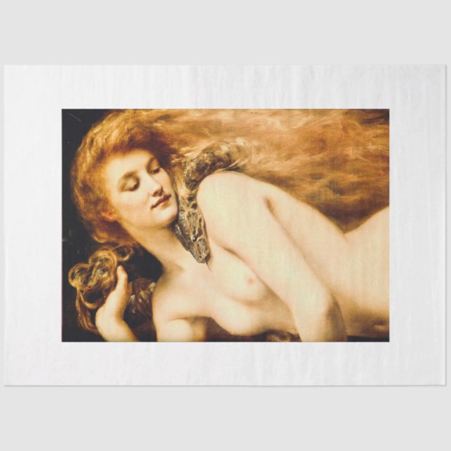 Papel De Seda Lilith, por John Collier Tissue Paper (Frente )