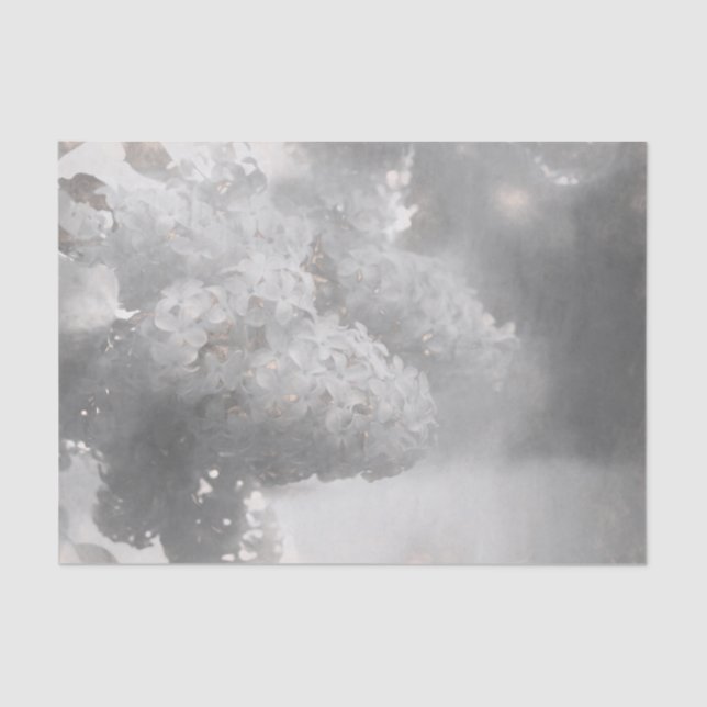 Papel De Seda Lilly Flower Black and White Art Country Design (Frente )