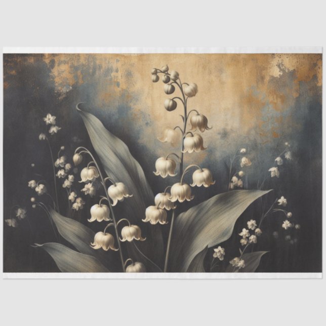 Papel De Seda Lilly of the Valley Decoupage Tissue Paper (Frente )