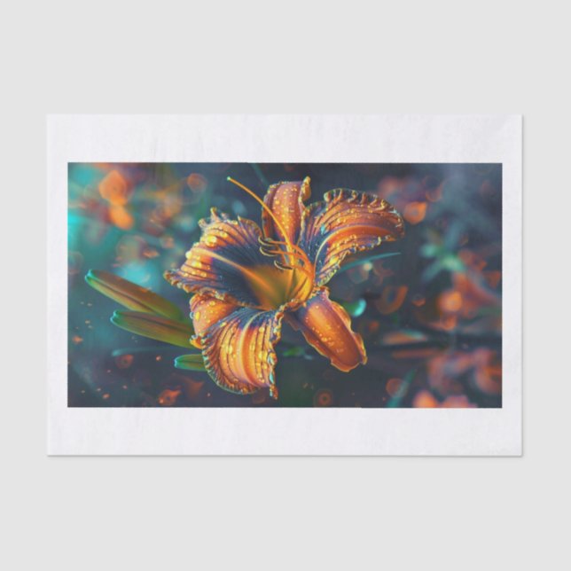 Papel De Seda Lily Flower6 (Frente )