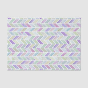 Papel De Seda Limão da lavanda de Chevron