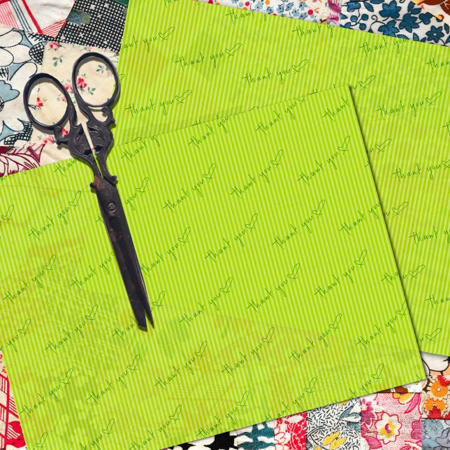 Papel De Seda Limão do Cliente Obrigado (Criador carregado)