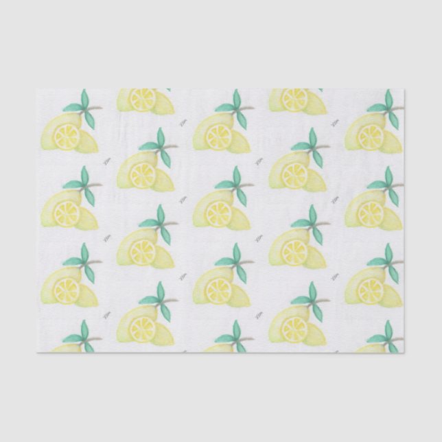 Papel De Seda Limões (Frente )