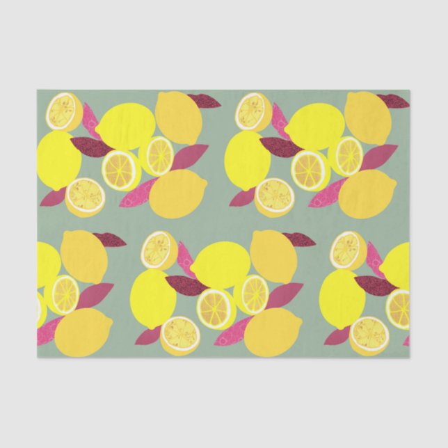 Papel De Seda Limões (Frente )