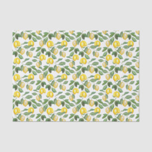 Papel De Seda Limões, plantada, floral. Illustration.