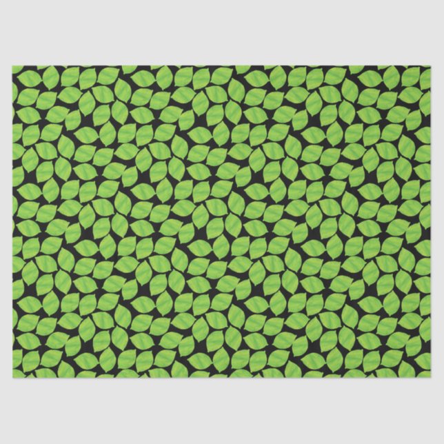 Papel De Seda Limões verdes frutado, fundo preto para personaliz (Frente )