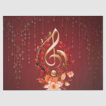 Limpa ouro com folhas vermelhas.