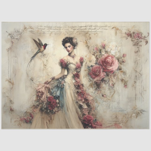 Papel De Seda Linda cena da coleção de beleza (Frente )
