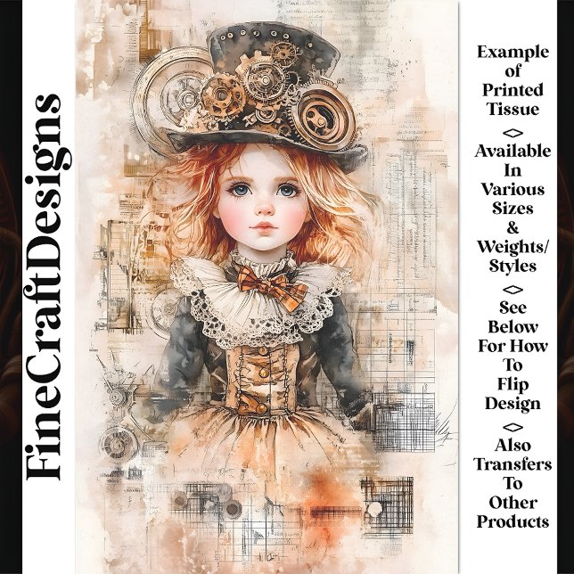 Papel De Seda Linda e Steampunk Young Girl AN8 (Criador carregado)