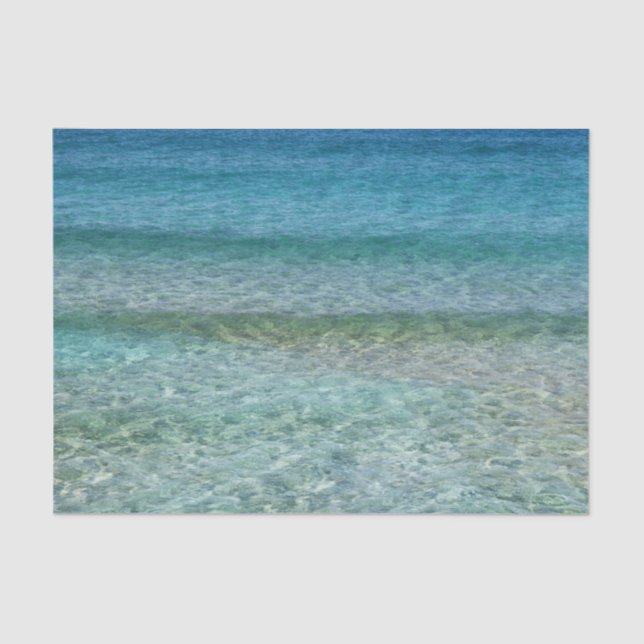 Papel De Seda Linda praia Sandy (Frente )