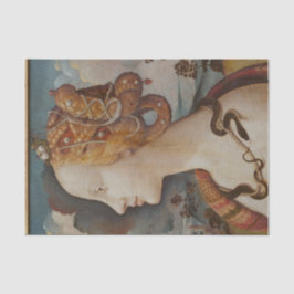 Papel De Seda Linda senhora com a desvinculação