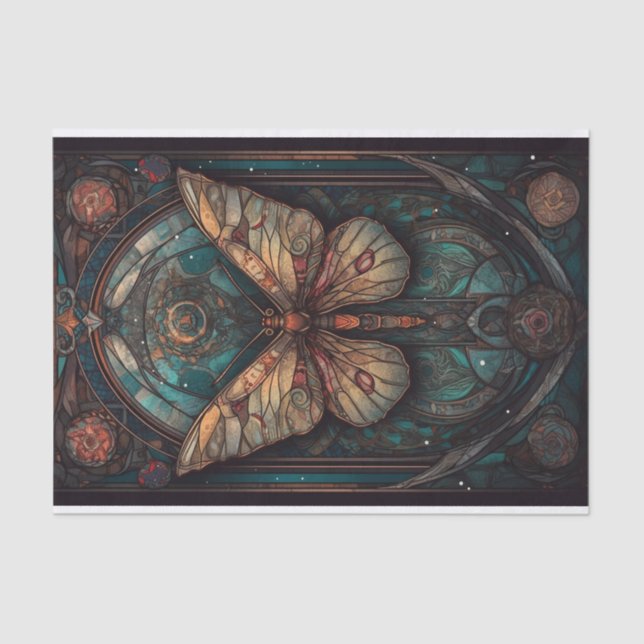 Papel De Seda Linda traça em tons silenciosos (Frente )