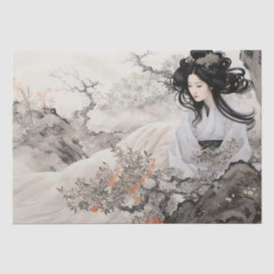 Papel De Seda Linda Vintage Arte Asiática Inspirada