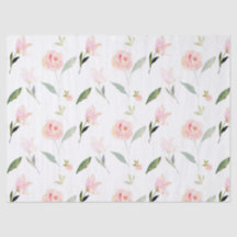 Linda Watercolor Floral Blush Rosa