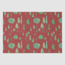 Lindas árvores de aquarela