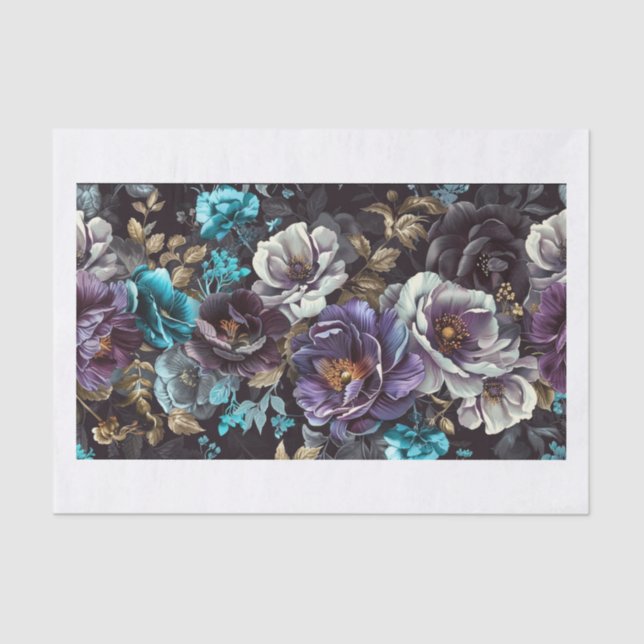 Papel De Seda Lindas Flores11 (Frente )