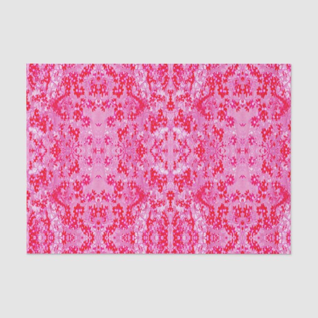 Papel De Seda Lindas Flores Vermelhas (Frente )