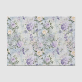 Papel De Seda Lindas Rosas Lavanda Brancas Florais Casamento Rox