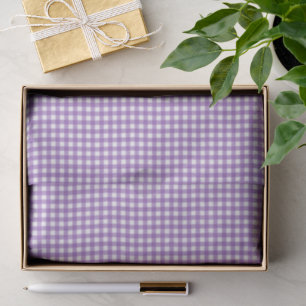Papel De Seda Lindo Gingham Roxo