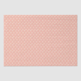 Papel De Seda Lindo Rosa Bege Bolinhas