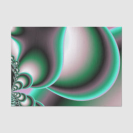 Papel De Seda Lindos círculos espirais Abstrato fractais colorid